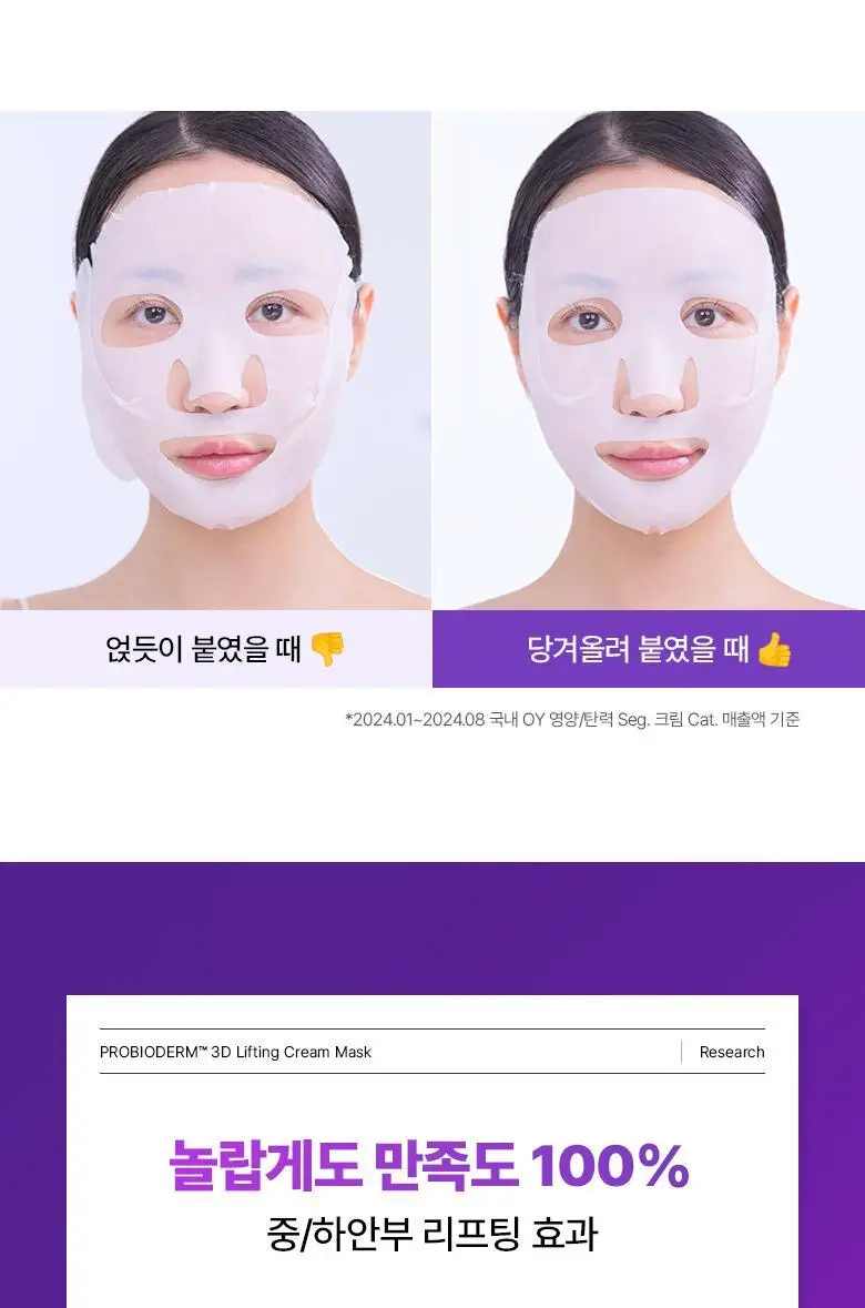 [입체탄력마스크] 바이오힐보 프로바이오덤 3D 리프팅 크림 마스크 [1매/다매입] 상세페이지 9